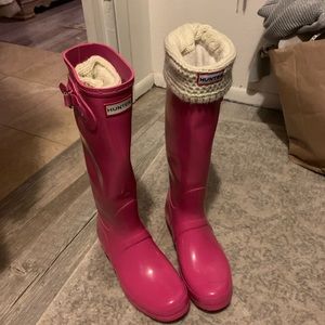 Tall Hunter Boots and Socks
